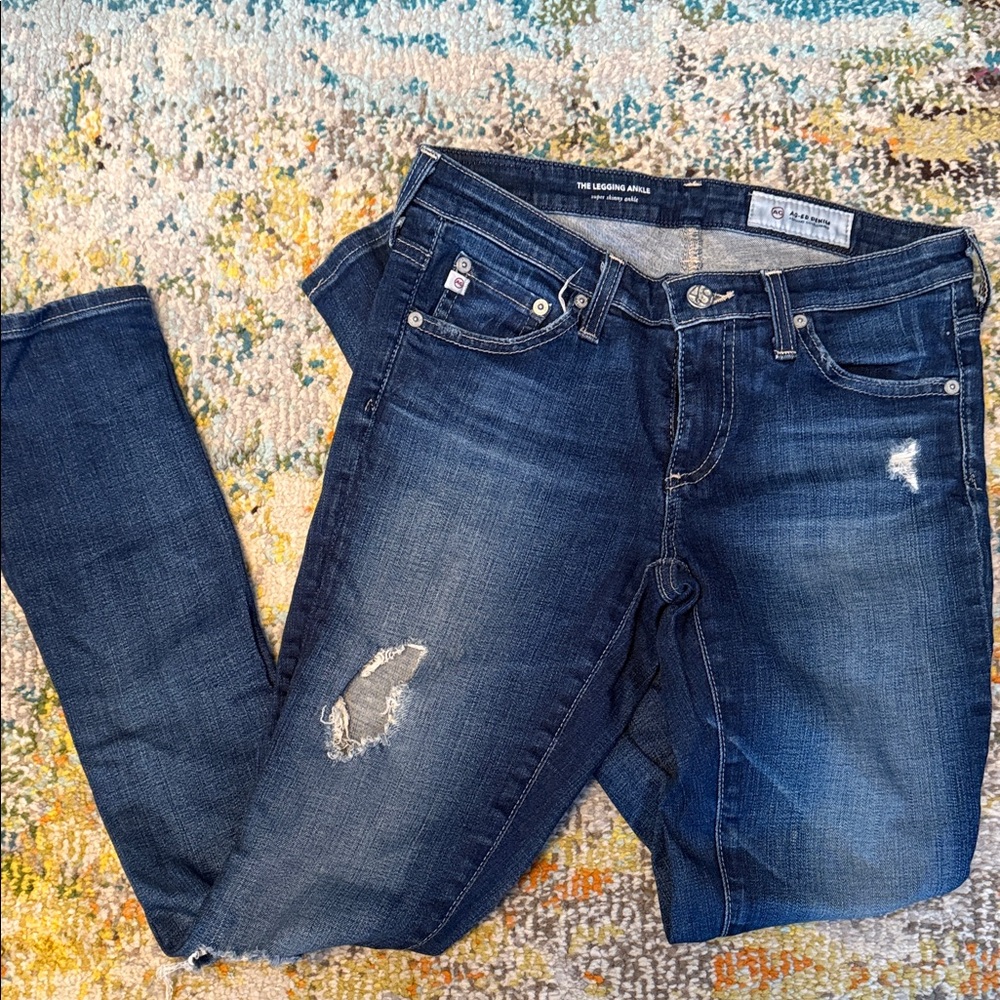 AG - Super Skinny Ankle - distressed jeans